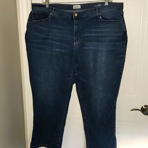 Nicole Miller New York Soho high rise slim straight jeans, size 24